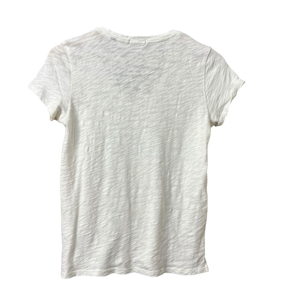 ATM SLUB JERSEY SCHOOLBOY V-NECK TEE WHITE SIZE XS - Picture 6 of 9